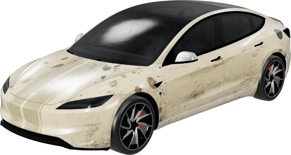 사막 레이서 (Desert Racer) – 테슬라 Model 3 랩핑