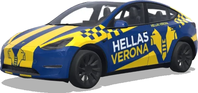 Hellas Verona – covering Tesla Model Y