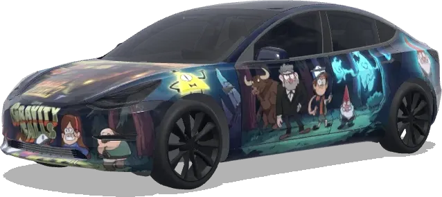 Gravity Falls (Gravity falls) – covering Tesla Model 3