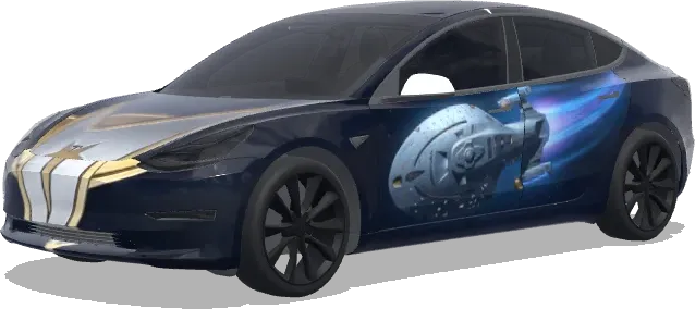 Star Trek Insignia – wrap para Tesla Model 3