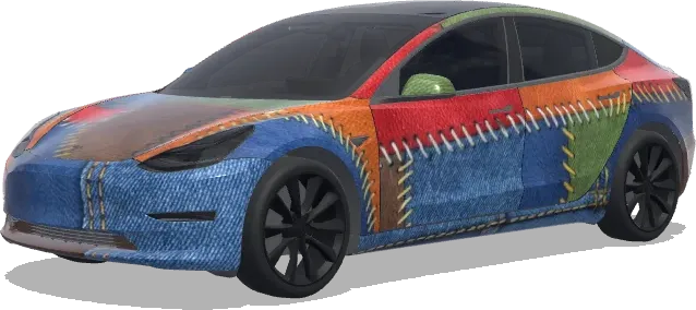 stitch – Tesla Model 3 wrap