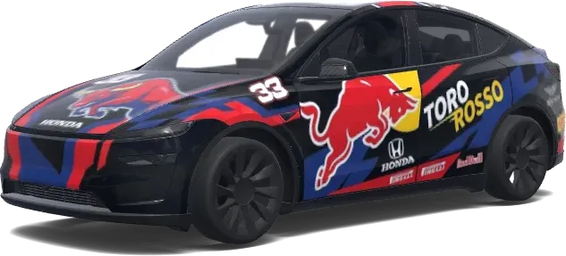 Librea F1 Racing Bulls (F1 racing bulls livery.) – wrap para Tesla Model Y
