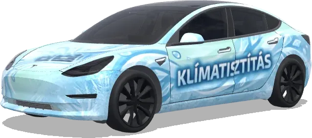 Aire acondicionado (KLÍMATISZTÍTÁS) – wrap para Tesla Model 3
