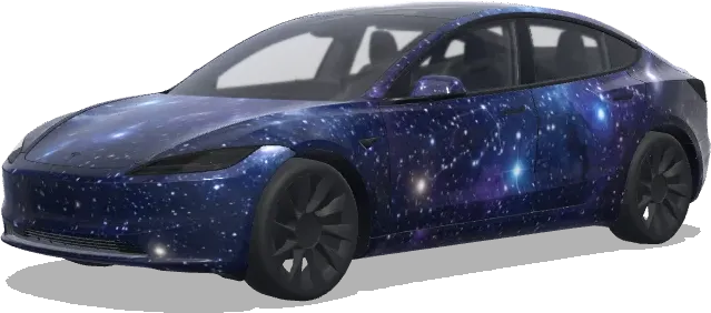 Cielo Estrellado (星空) – wrap para Tesla Model 3