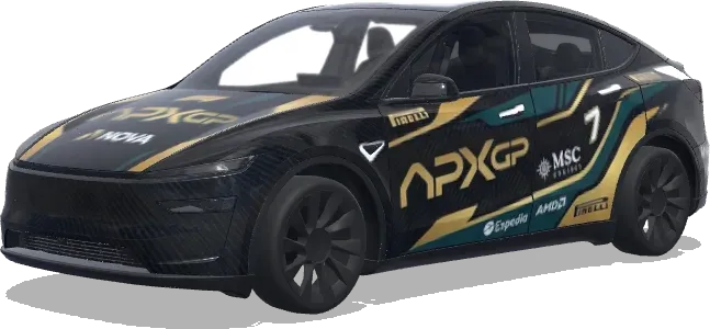 APXGP F1 (f1 the movie apxgp) – wrap para Tesla Model Y