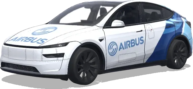 Airbus (airbus) – Tesla Model Y Wrap