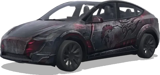 warrior – Tesla Model Y wrap