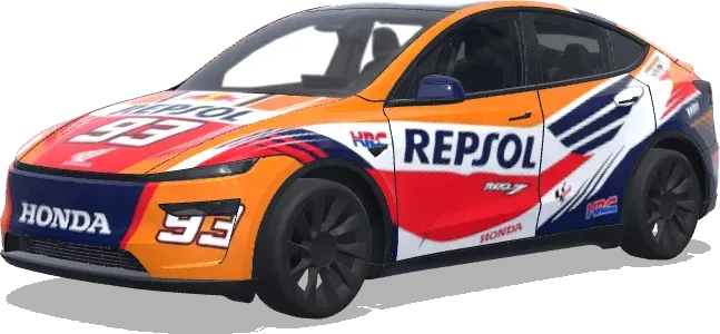 마르크 마르케스 93번 (Like the moto gp of marc marquez, with the 93) – 테슬라 Model Y 랩핑