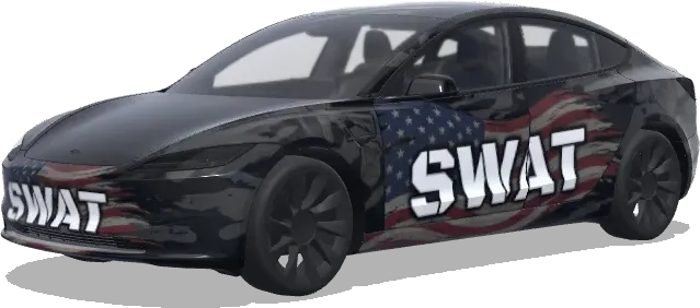 星條旗特警(SWAT with the Stars and the Stripes) – 特斯拉 Model 3 塗裝