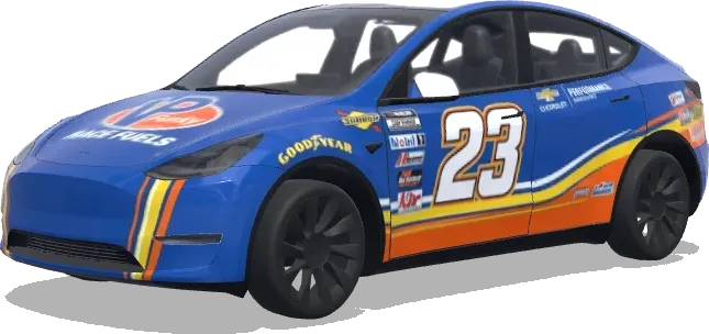 NASCAR 23 (using this template create nascaar car 23) – Tesla Model Y Wrap