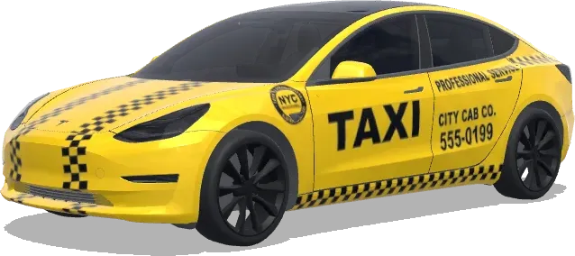 Envoltura de taxi de la ciudad de Nueva York – wrap para Tesla Model 3