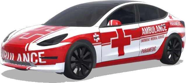 Rotes Kreuz Rettungssanitäter Tesla – Tesla Model 3 Wrap
