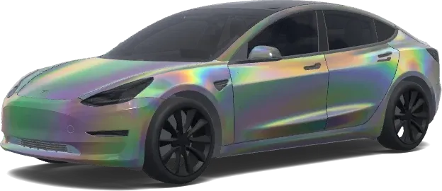 PRISMATIC GREY COLOR SHIFT – Tesla Model 3 wrap