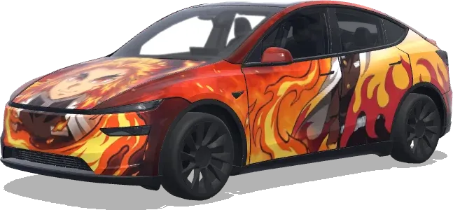Kyojuro Rengoku – Tesla Model Y wrap