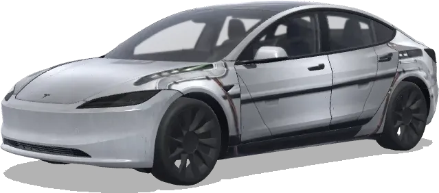 Time Machine DeLorean – Tesla Model 3 wrap
