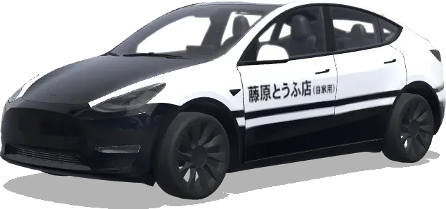 头文字D AE86(AE86 from Initial D) – 特斯拉 Model Y 涂装