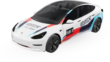 Race Car - BMW – Tesla Model 3 wrap