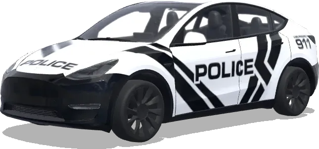 911 警车涂装 – 特斯拉 Model Y 涂装