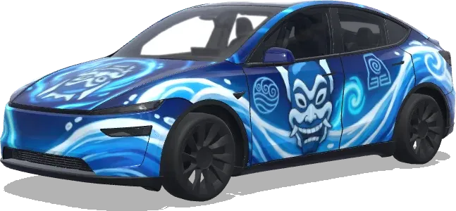 Аватар: Легенда о Корре (Avatar the last airbender the blue spirit) – оклейка Tesla Model Y