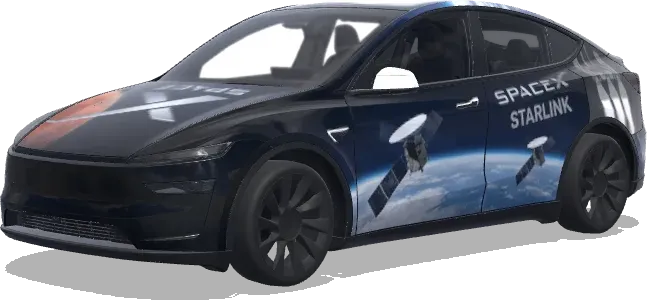 SpaceX – wrap para Tesla Model Y
