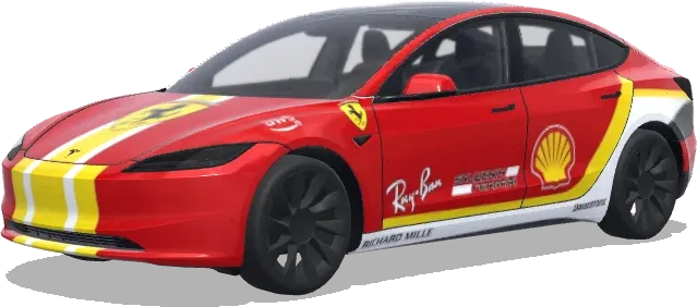 Ferrari f1 livery – Tesla Model 3 wrap