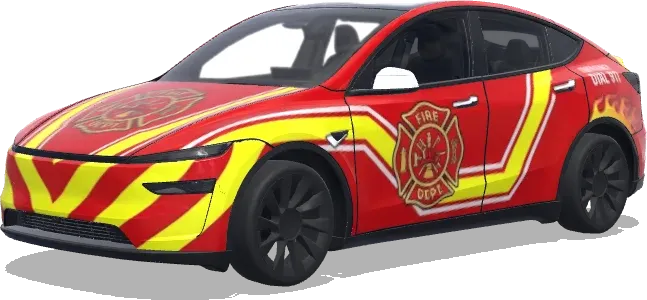 Fire Emblem Rot – Tesla Model Y Wrap