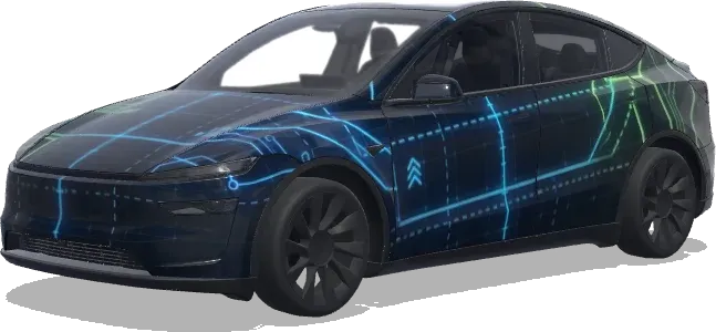 Cuadrícula de Posicionamiento (网格定位图) – wrap para Tesla Model Y