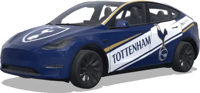 Tottenham Hotspur (Tottenham hotspur) – wrap para Tesla Model Y