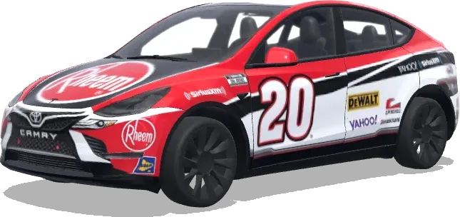 Гоночный NASCAR Кристофера Белла (christopher bells nascar race car) – оклейка Tesla Model Y