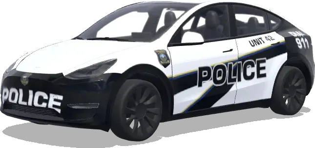 Polizei-Folierung Einheit 62 – Tesla Model Y Wrap