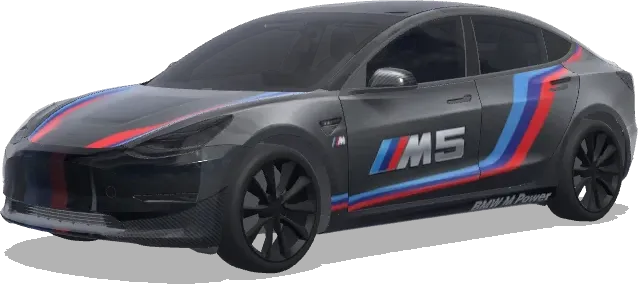 look bmw m5 – Tesla Model 3 wrap