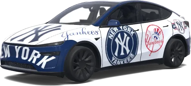 New York Yankees – Tesla Model Y Wrap