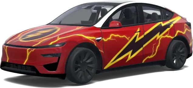 Envoltura de Rayo Flash – wrap para Tesla Model Y