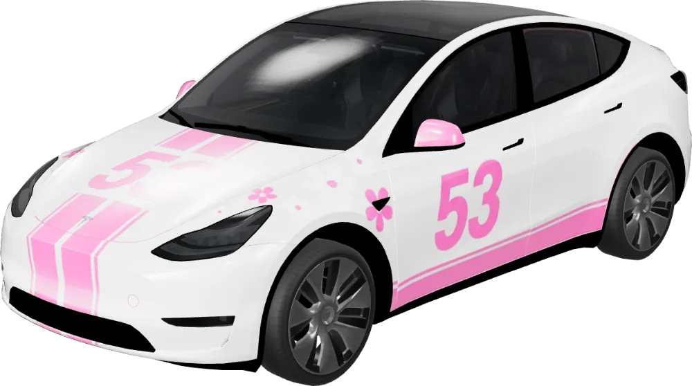 핑크 레이서 53 (Pink Racer 53) – 테슬라 Model Y 랩핑