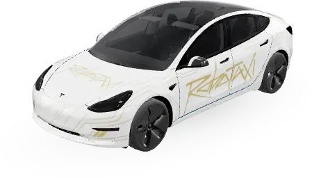 ロボタクシー (Robotaxi) – テスラ Model 3 ラッピング
