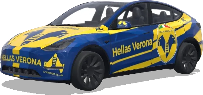 Hellas Verona FC Stil (hellas verona fc style) – Tesla Model Y Wrap