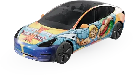 He-Man (Heman) – covering Tesla Model 3