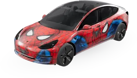 Spider-Man Auto (Spiderman car) – Tesla Model 3 Wrap