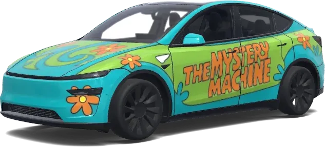 scooby doo myster machine. – Tesla Model Y wrap