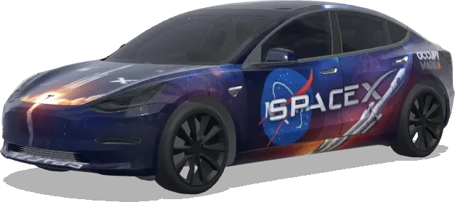 스페이스X NASA 테마 (Spacex NASA theme) – 테슬라 Model 3 랩핑