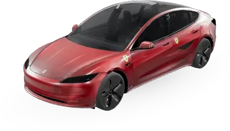 페라리 (Ferrari) – 테슬라 Model 3 랩핑