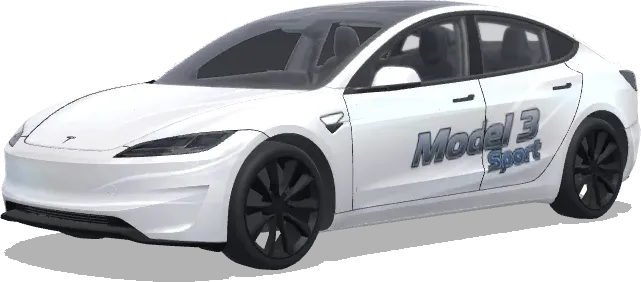 Model 3 Sport blanc – covering Tesla Model 3