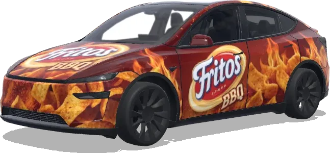 Fritos BBQ – Tesla Model Y wrap