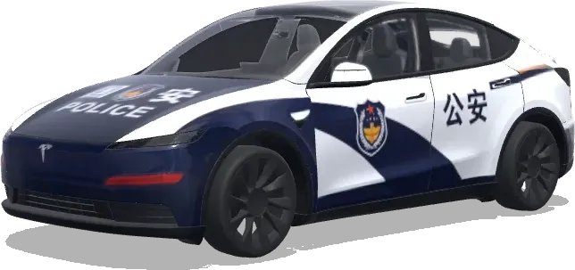 Полицейский Госбезопасность (上面有标注国安的那种警车样式) – оклейка Tesla Model Y