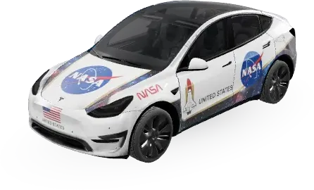 НАСА 2 (Nasa 2) – оклейка Tesla Model Y