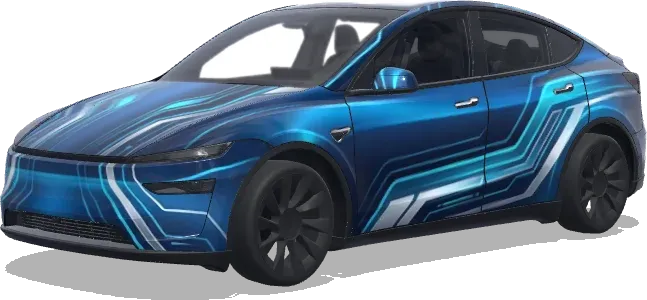 Ohne koreanischen Text (去掉图中的韩文) – Tesla Model Y Wrap