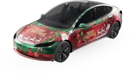 聖誕(Christmas) – 特斯拉 Model 3 塗裝