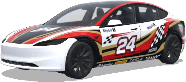 Number 24 Racing – Tesla Model 3 wrap