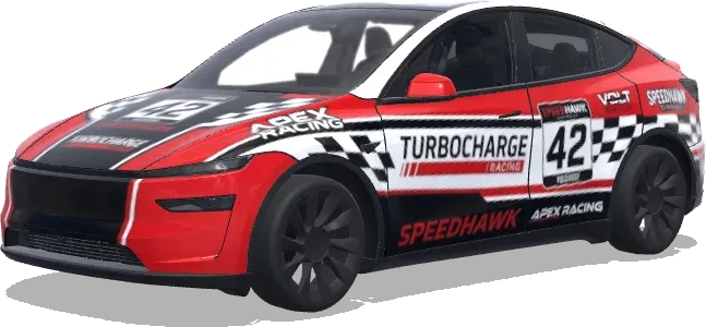 Turbocharge 42 Halcón Veloz – wrap para Tesla Model Y