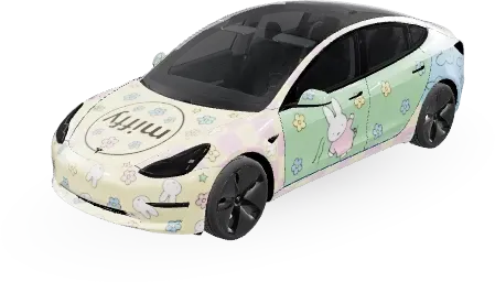 Miffy (miffy) – covering Tesla Model 3